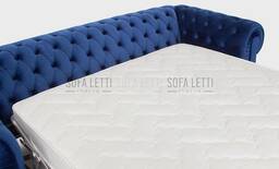 Divano con bottoni mod. Chester - particolare del materasso