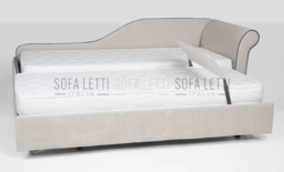 letto estraibile con maniglione/testanita reggi cuscino per apertura e chiusura automatica