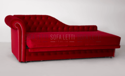 Dormosa max Capitonnè doppio letto velluto rosso