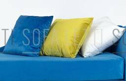Cuscino arredo - rivestimento sfoderabile  in velluto colori a scelta